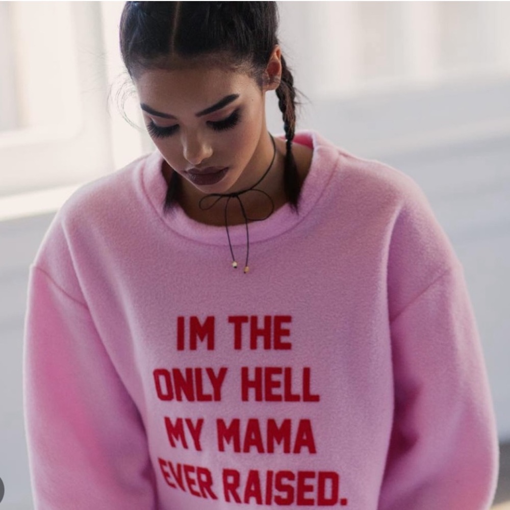 Dolls Kill* Daydream Nation The Only Hell My Momma Raised Pull Over Sweater